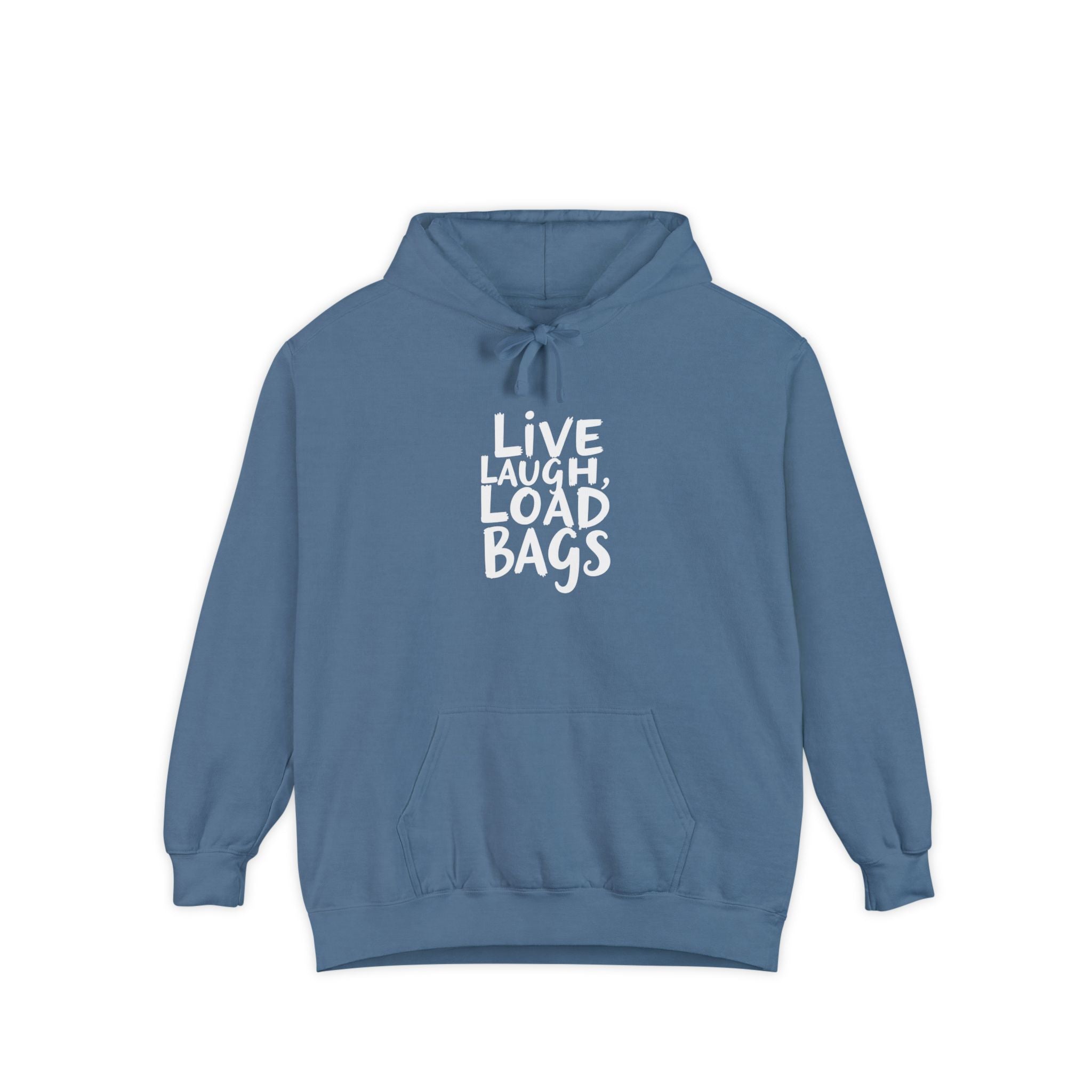 Live, Laugh, Load Bags – Tarmac Edition Hoodie (Comfort Colors®)